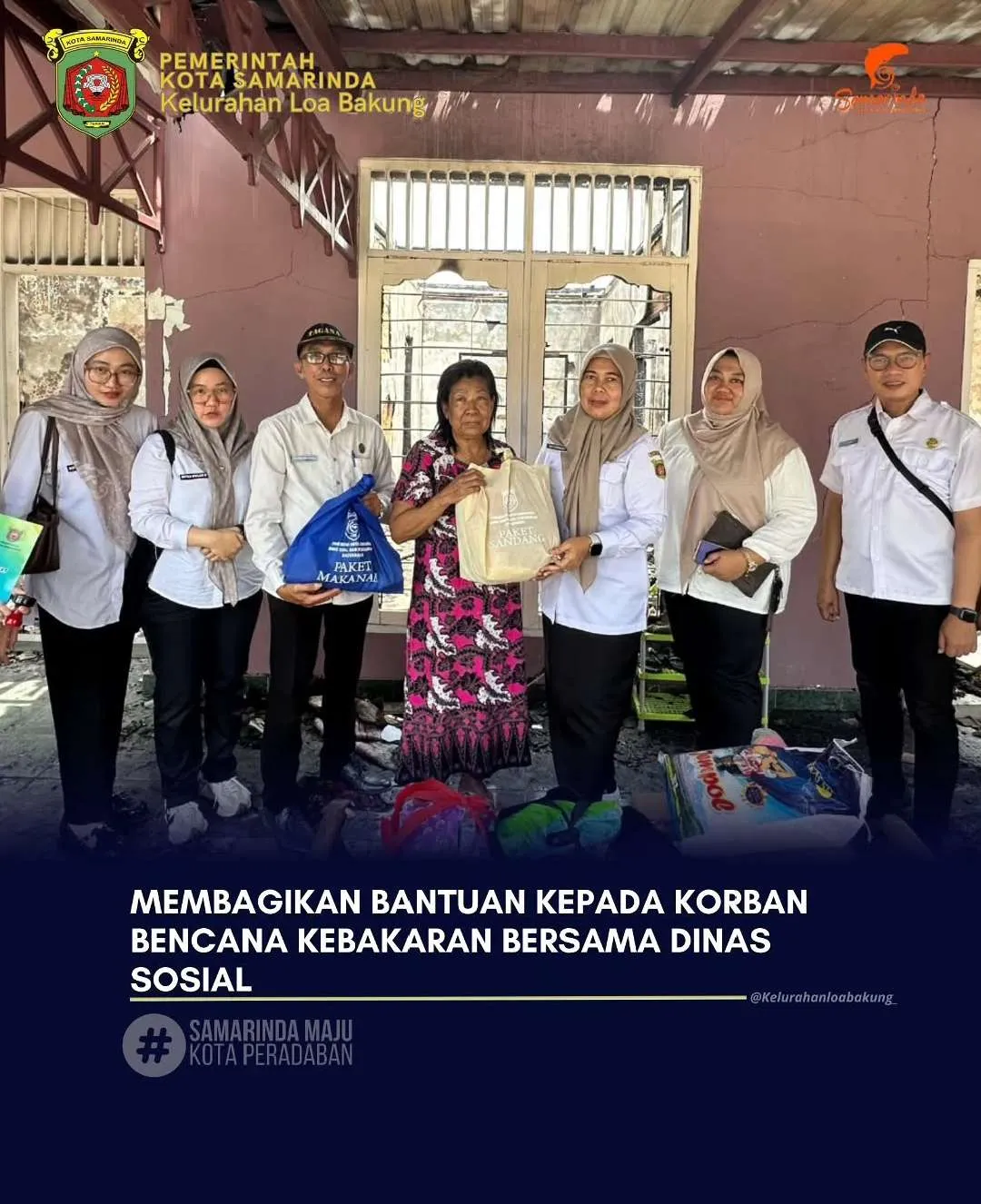 KEBAKARAN DAN BANTUAN BENCANA KEBAKARAN BERSAMA DINAS SOSIAL