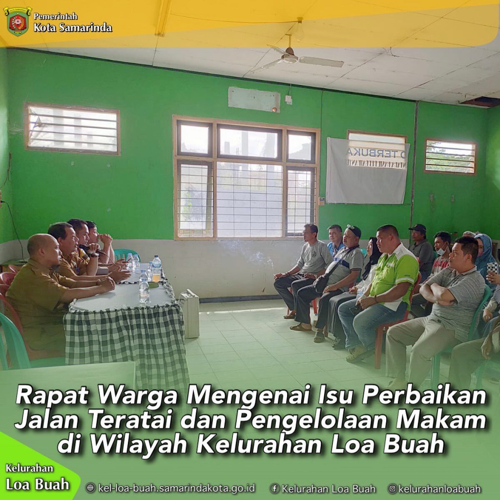 RAPAT TENTANG JALAN TERATAI & PENGELOLAAN MAKAM JALAN PLAMBOYAN