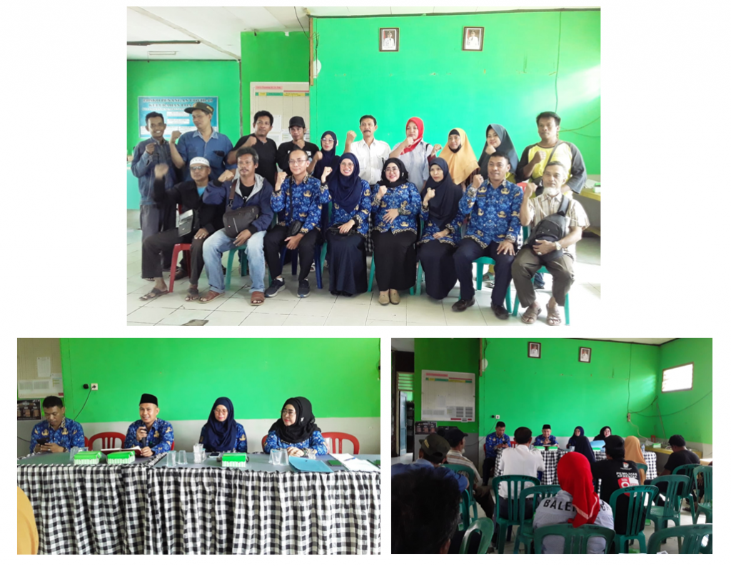 RAPAT PEMBAGIAN BANTUAN PANGAN DARI DINAS KETAHANAN PANGAN  DI KELURAHAN LOA BUAH