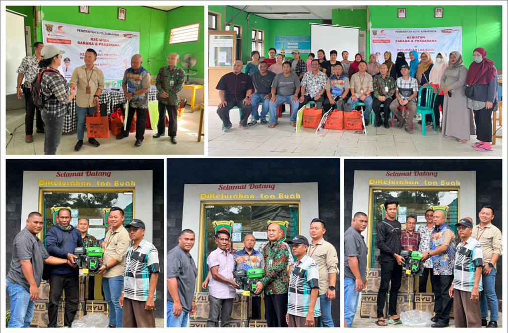 PEMBENTUKAN KEPENGURUSAN BUMRT DAN PENYERAHAN PERLENGKAPAN DAN PERALATAN POKMAS BERSATU KELURAHAN LOA BUAH