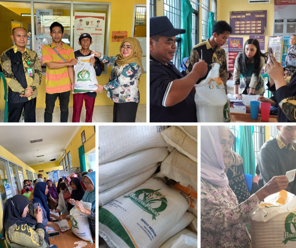 PENYALURAN BERAS BANTUAN PANGAN - CADANGAN BERAS PEMERINTAH (CBP) 2023 DI KELURAHAN LOA BUAH