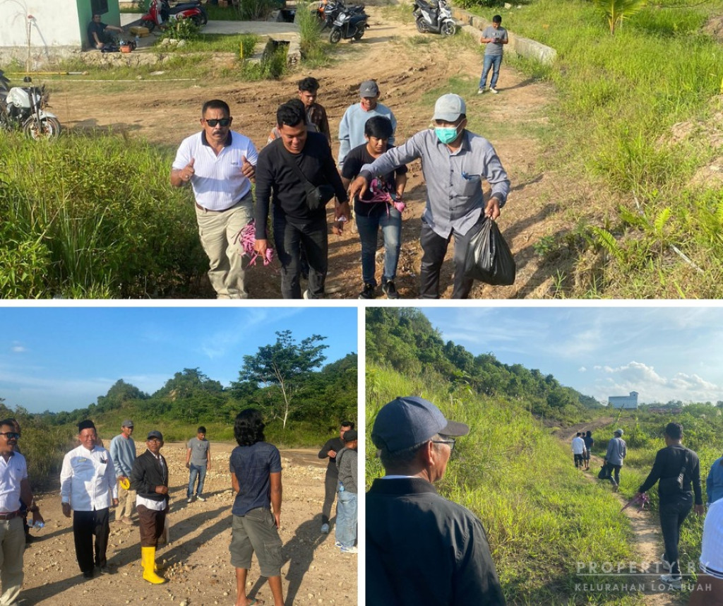 PENINJAUAN LAPANGAN JALAN TEMBUS LOA KUMBAR BERSAMA PEMILIK LAHAN