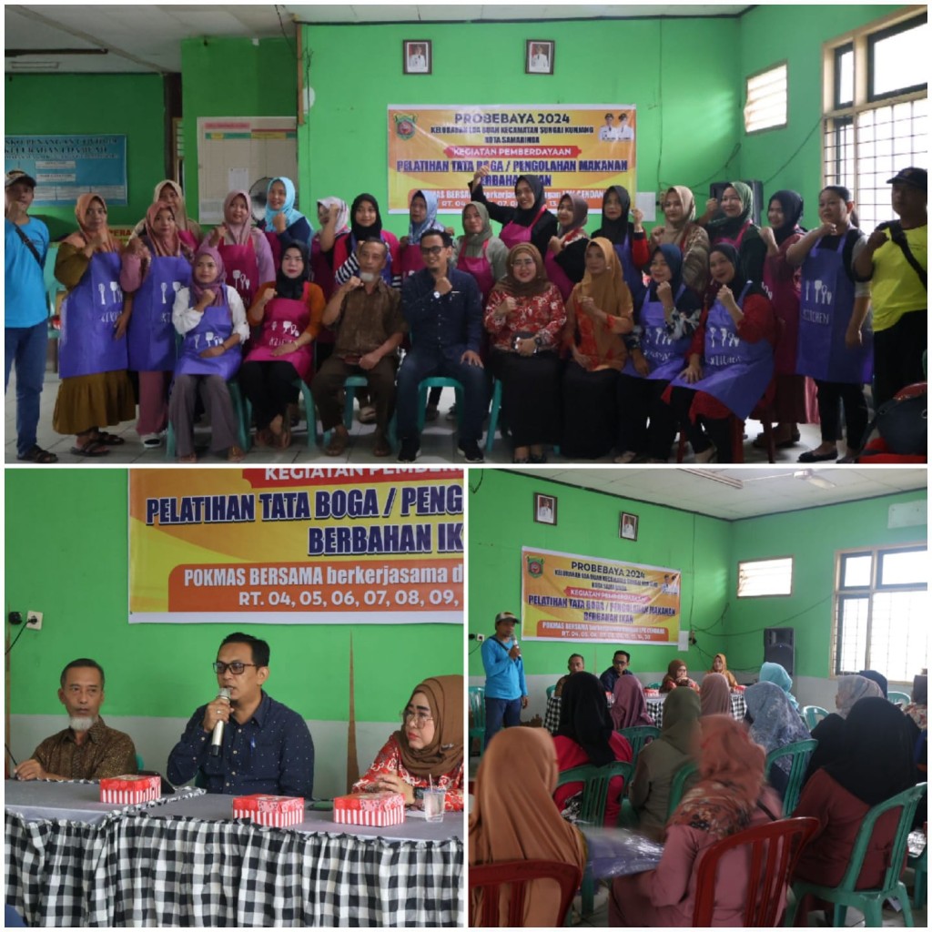 PELATIHAN TATA BOGA BERBAHAN IKAN DALAM PROGRAM PEMBERDAYAAN PROBEBAYA 2024 OLEH POKMAS BERSAMA