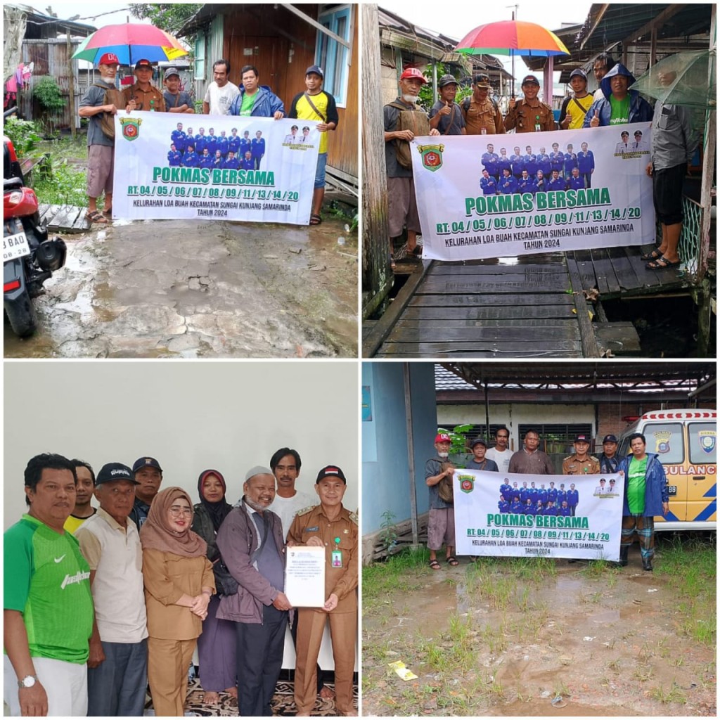 GIAT PROBEBAYA 2024 Kelurahan Loa Buah: Penyerahan Bukti Pencairan Dana dan Kunjungan Lapangan