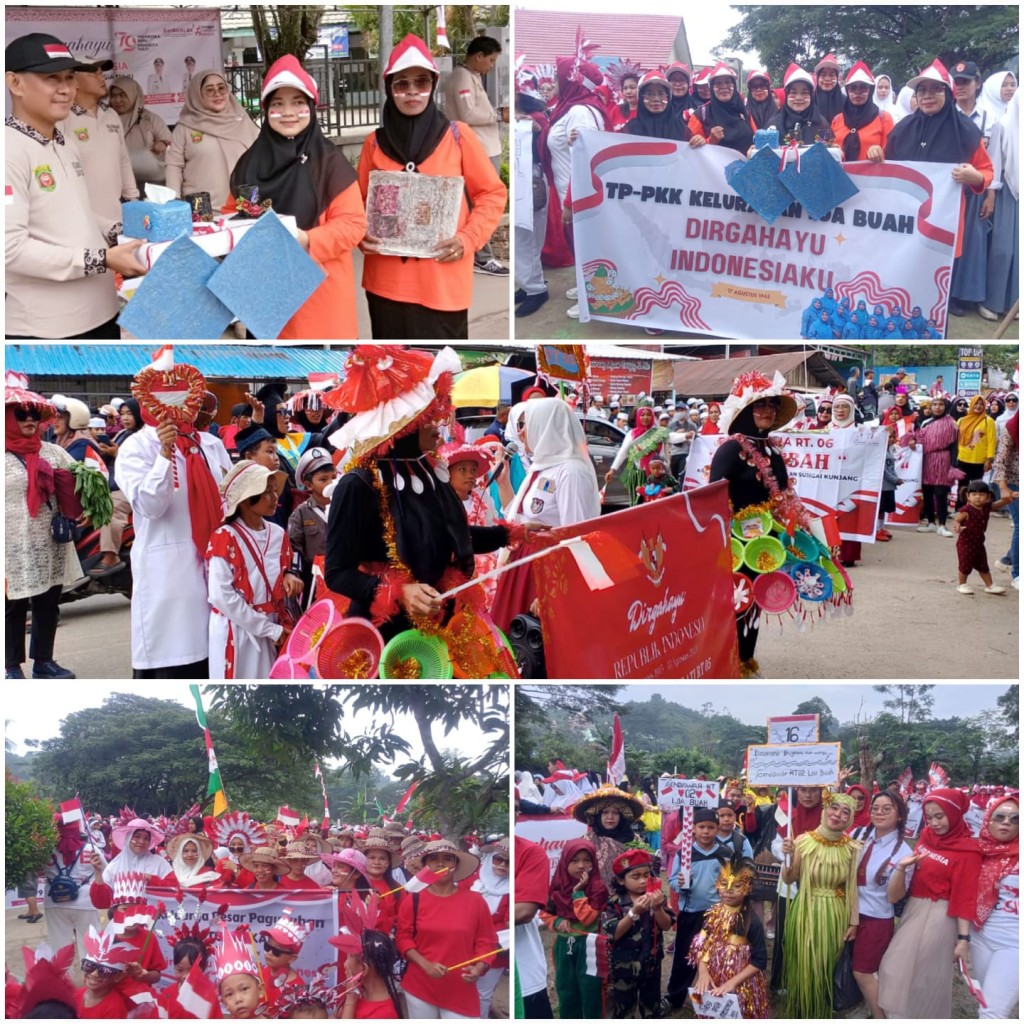 KARNAVAL HUT RI KE-79 DI KELURAHAN LOA BUAH MERIAHKAN PERAYAAN KEMERDEKAAN