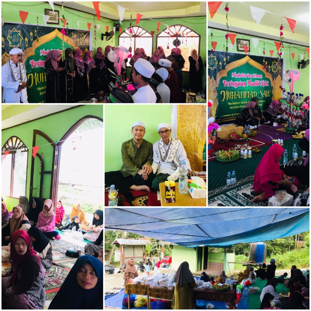 Peringatan Maulid Nabi Muhammad SAW di Musholla Darul Aman Gunung Intan