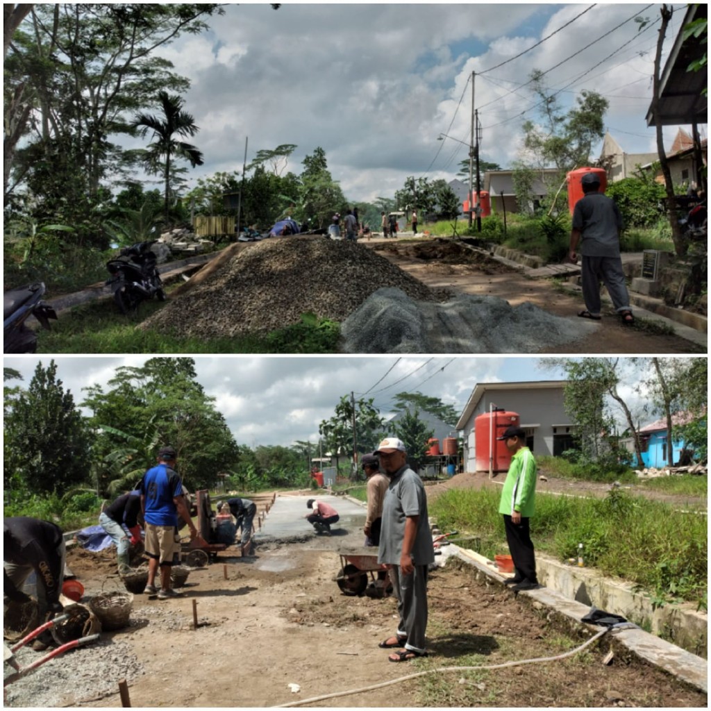 GIAT PROBEBAYA 2024: Pengecoran Jalan Lingkungan Kampung Puncak Loa Buah