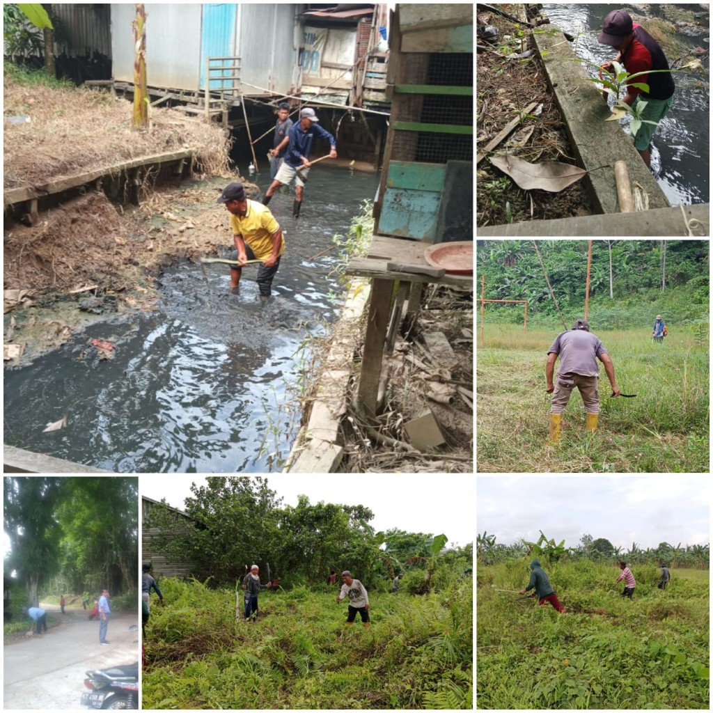 GIAT PROBEBAYA 2024: Gotong Royong RT. 4, 9, 15, dan 19 Kelurahan Loa Buah
