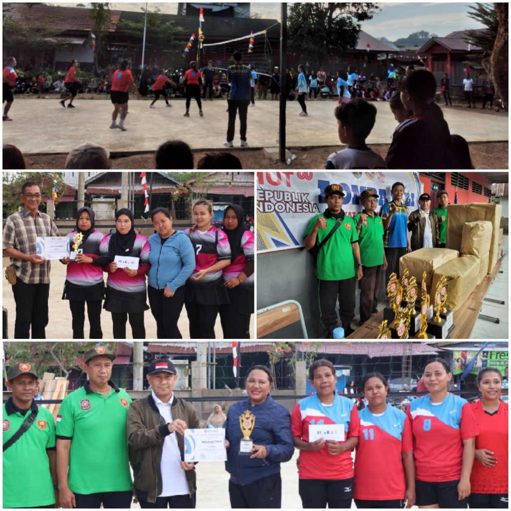 ‎FINAL DAN PENUTUPAN LOMBA VOLI HUT RI KELURAHAN LOA BUAH BERLANGSUNG MERIAH