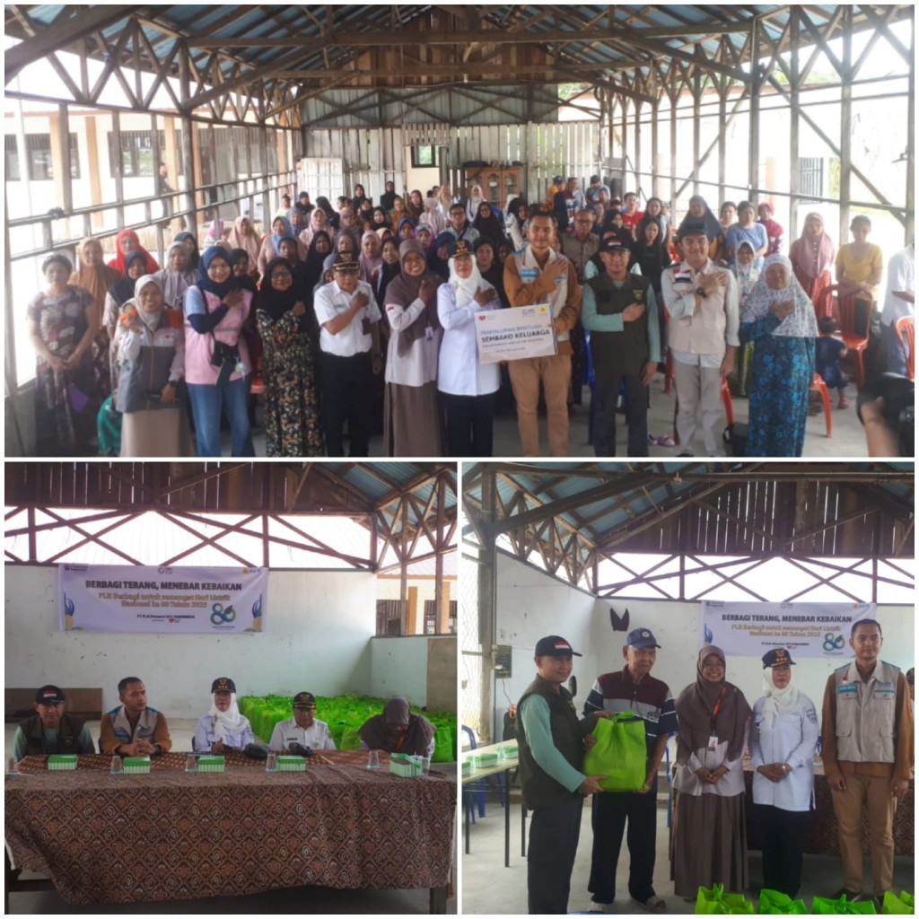 KELURAHAN LOA BUAH APRESIASI PLN DAN RUMAH ZAKAT DALAM AKSI BERBAGI DI RT 19 LOA KUMBAR