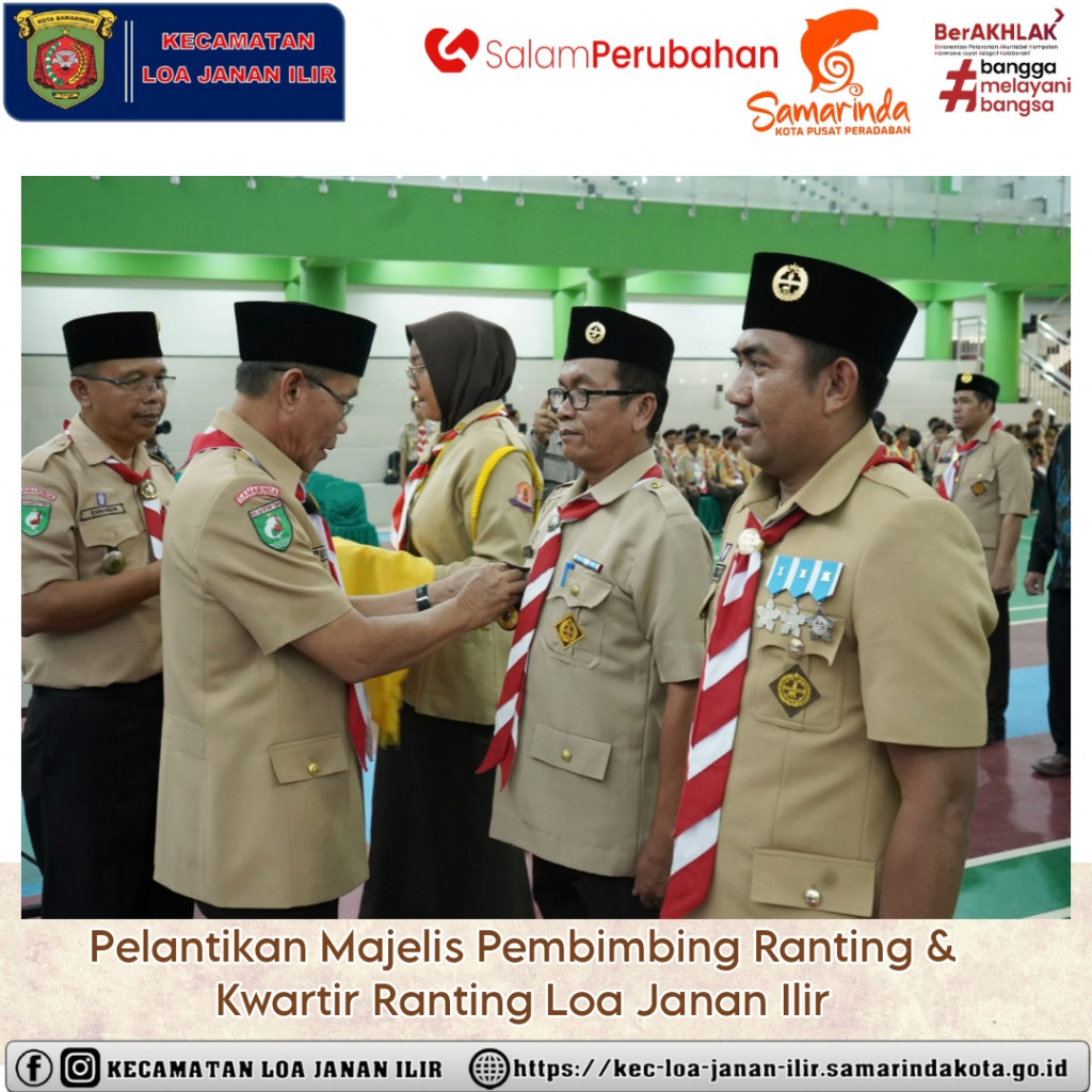 Pelantikan majelis Pembimbing Ranting dan Kwartir Ranting Loa Janan Ilir
