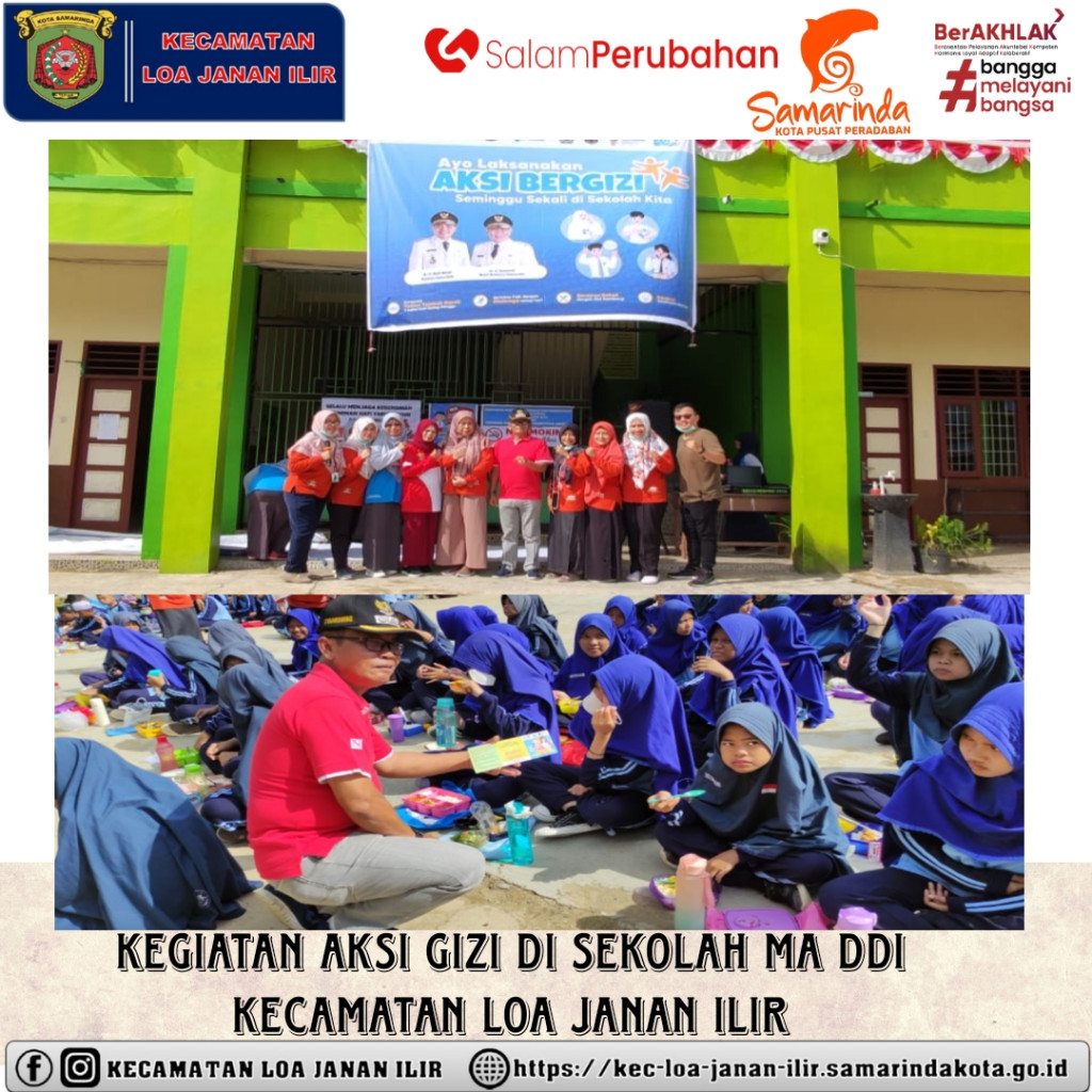 Aksi Gizi di Sekolah MA DDI Kecamatan Loa Janan Ilir