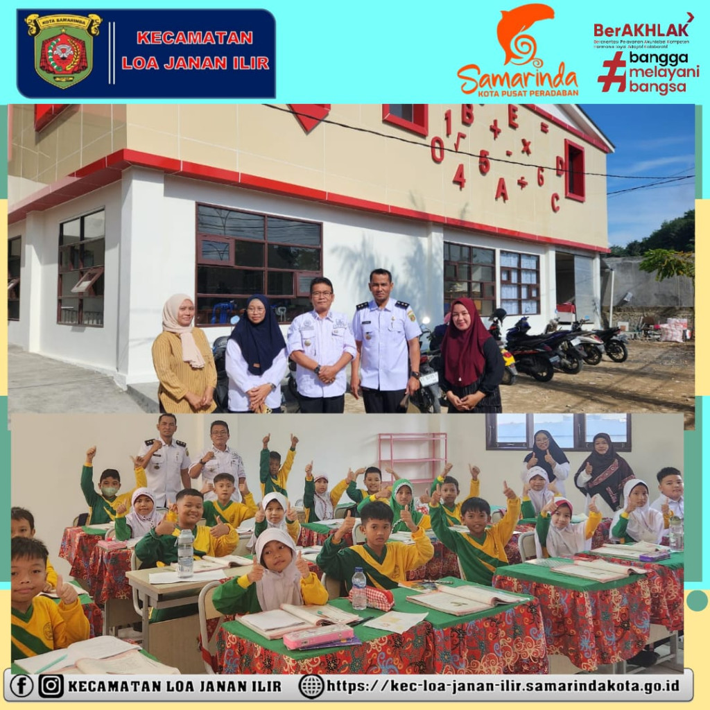 Peninjauan SDN 005 Loa Janan Ilir Pasca Perbaikan Bangunan Gedung Sekolah