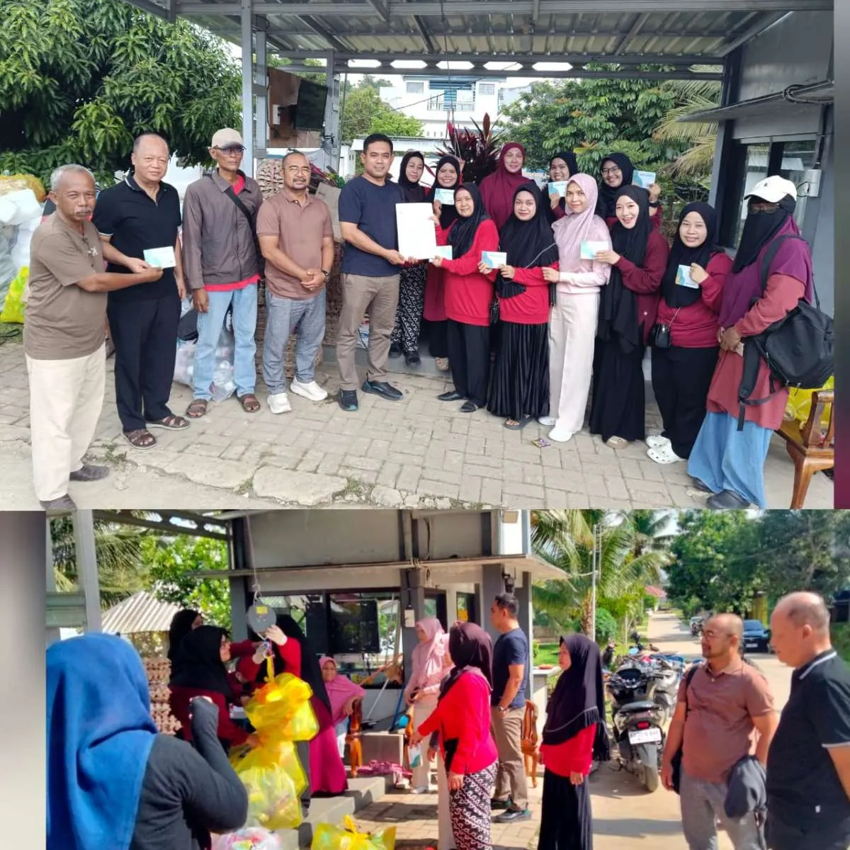 Kunjungan ke Bank Sampah Cempaka RT.37 Kel. Harapan Baru