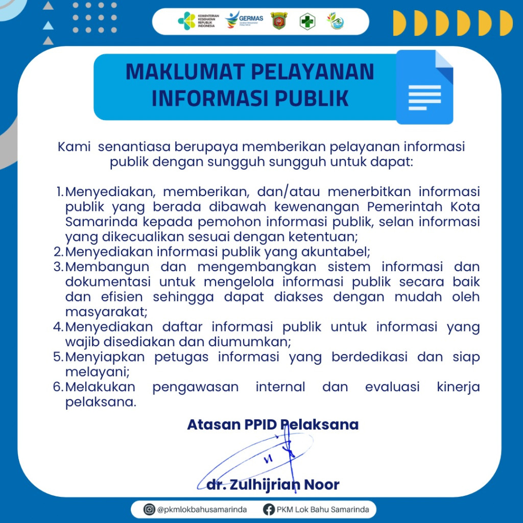 Maklumat Pelayanan PPID