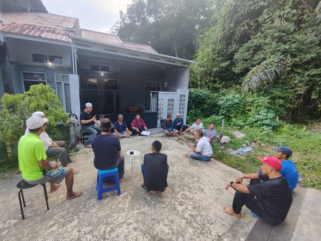 Kegiatan Sosialisasi/Mediasi Pematangan Lahan RT. 12/25 blok N