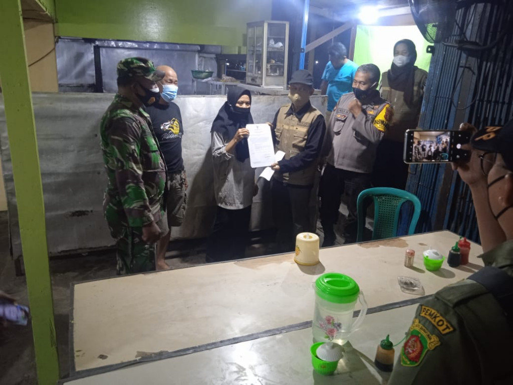 Kegiatan Penegakan Disiplin Protokol Kesehatan Covid-19 dan Penyampaian Instruksi Walikota Samarinda No.02 Tahun 2021