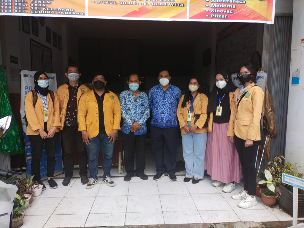 Kunjungan Mahasiswa KKN UNMUL ke48 Tahun 2022 di kantor Kelurahan Mangkupalas