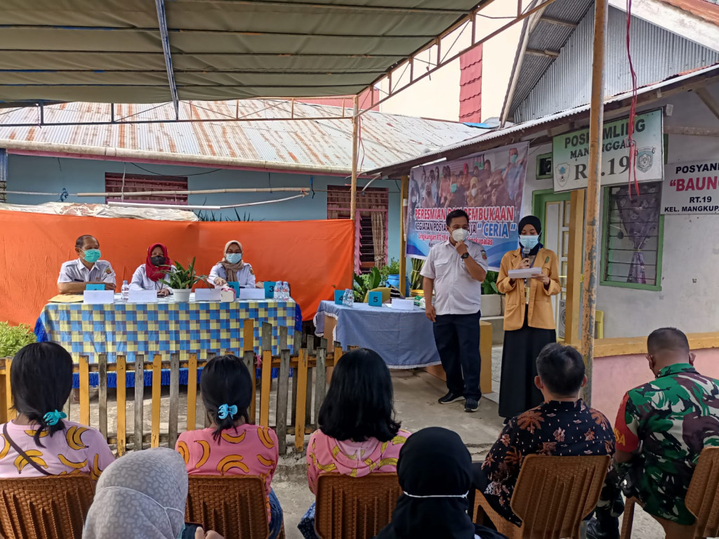 Peresmian Posyandu Remaja CERIA Kelurahan Mangkupalas