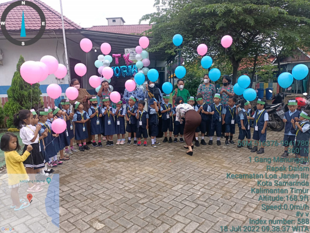 Kegiatan Kelurahan Mangkupalas dalam rangka Bunda PAUD Menyapa Anak-Anak PAUD dan TK Masuk Pada Hari Pertama Sekolah