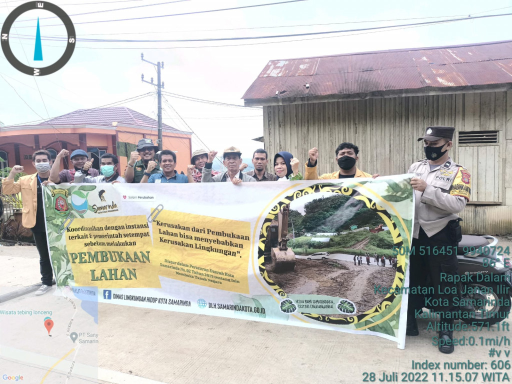 Kunjungan dan Survei lapangan Petugas DLH di lingkungan RT.16 dan RT.17 Kelurahan Mangkupalas