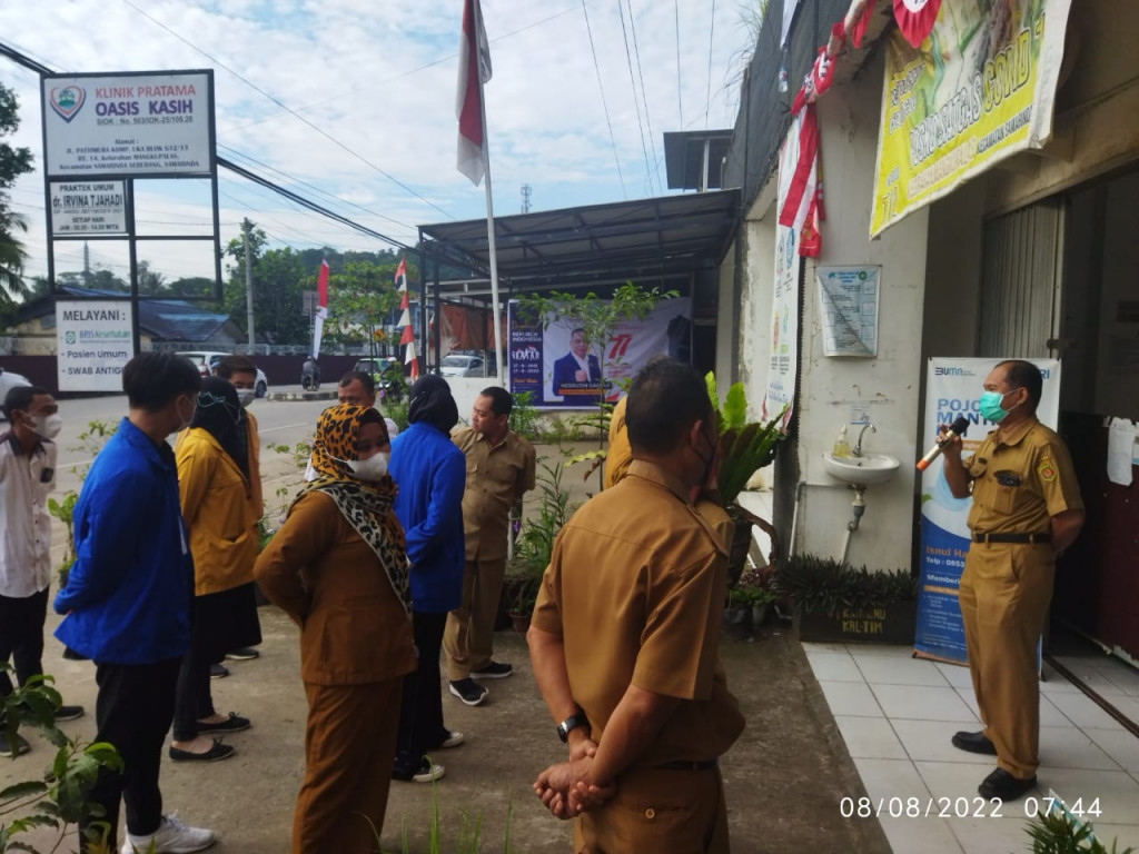 Kegiatan Apel Pagi Senin tanggal 8 Agustus 2022