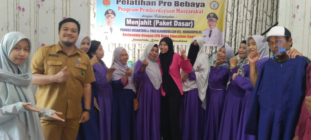 Giat penutupan pelatihan menjahit probebaya 2023