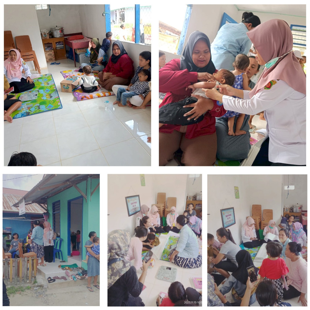 Giat Gabin Manis Di gunting di Posyandu Baung RT 19 dari Puskesmas Mangkupalas.