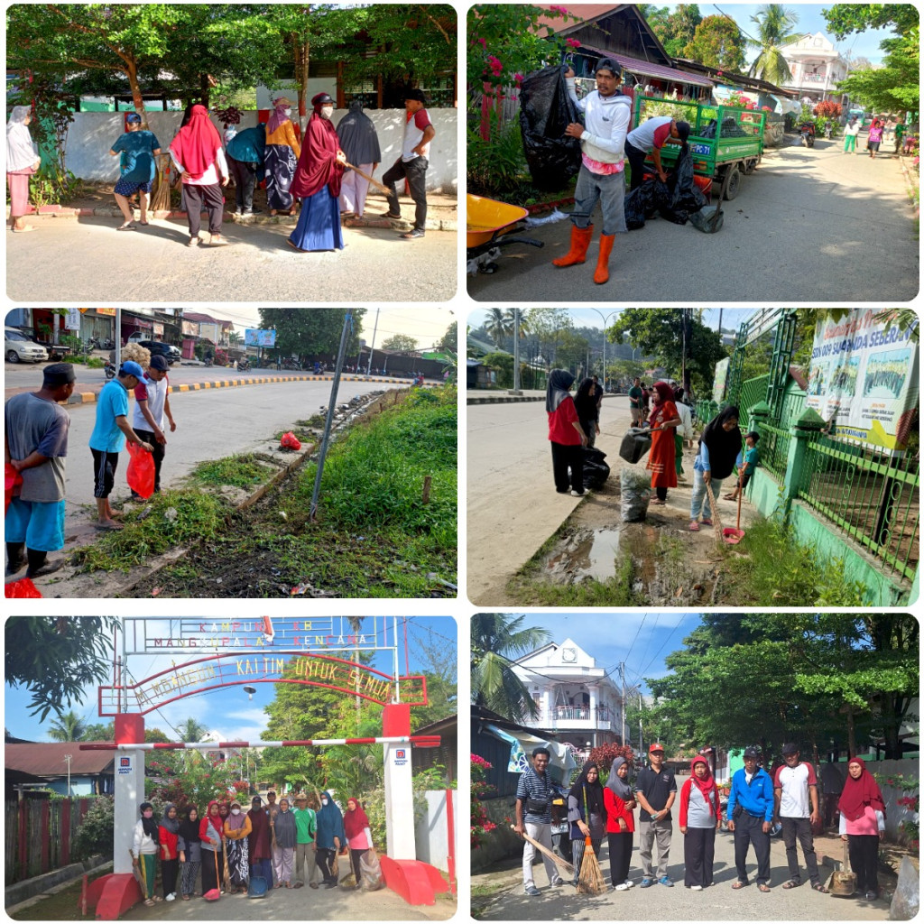 Giat gotong royong bersama dilingkungan RT.14 & 15