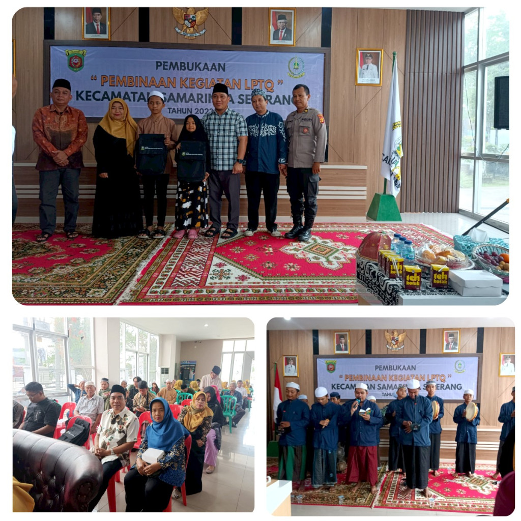 Pembukaan Pembinaan Kegiatan LPTQ Kecamatan Samarinda Seberang Tahun 2023.