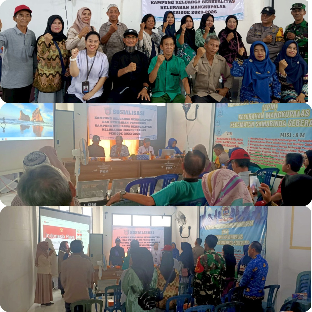 Sosialisasi Kampung Keluarga Berkualitas & Pemilihan Pengurus Kampung Keluarga Berkualitas Kelurahan Mangkupalas periode 2023-2026