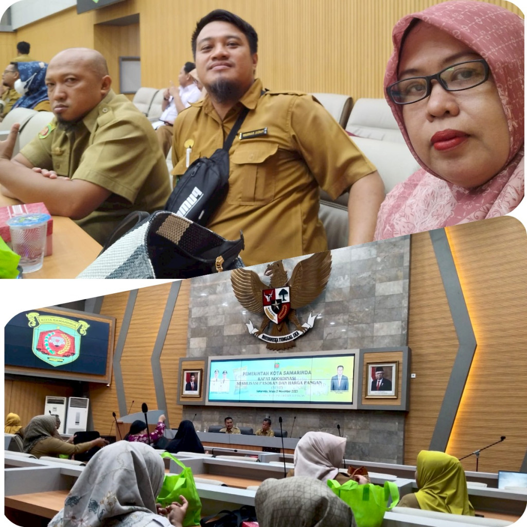 Rapat Koordinasi Stabilisasi Pasukan dan Harga Pangan di Ruang Rapat Mangkupelas Balaikota Samarinda
