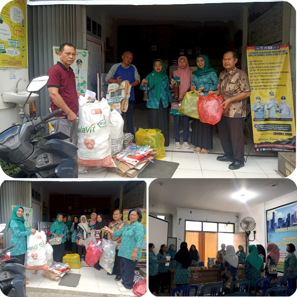 Giat rutin arisan PKK,Penimbangan sampah bernilai & jengrinda di Kelurahan Mangkupalas