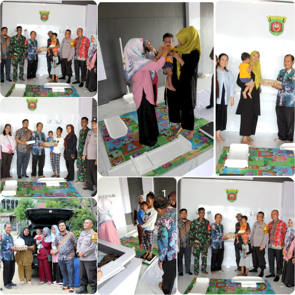 Giat pemberian bantuan telur untuk anak beresiko stunting stunting di Kelurahan Mangkupalas