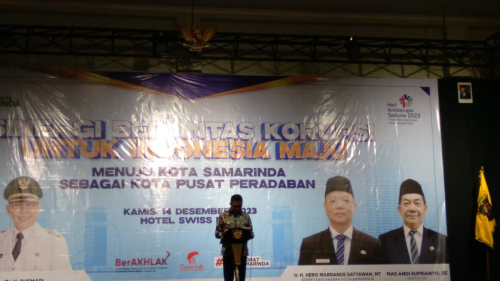 Acara Sinergi Berantas Korupsi untum Indonesia Maju menuju Kota Samarinda sebagai kota pusat pemerintahan