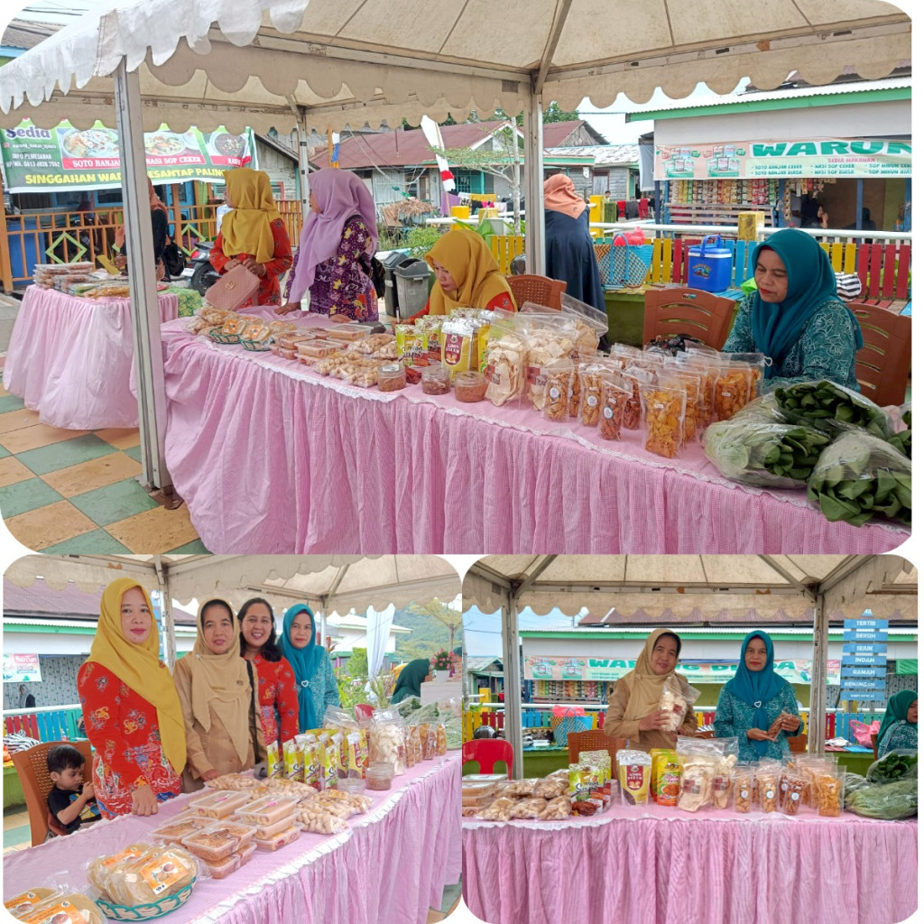 Giat gelar Produk UMKM di Anjungan Kampung Ketupat Kelurahan Mesjid.