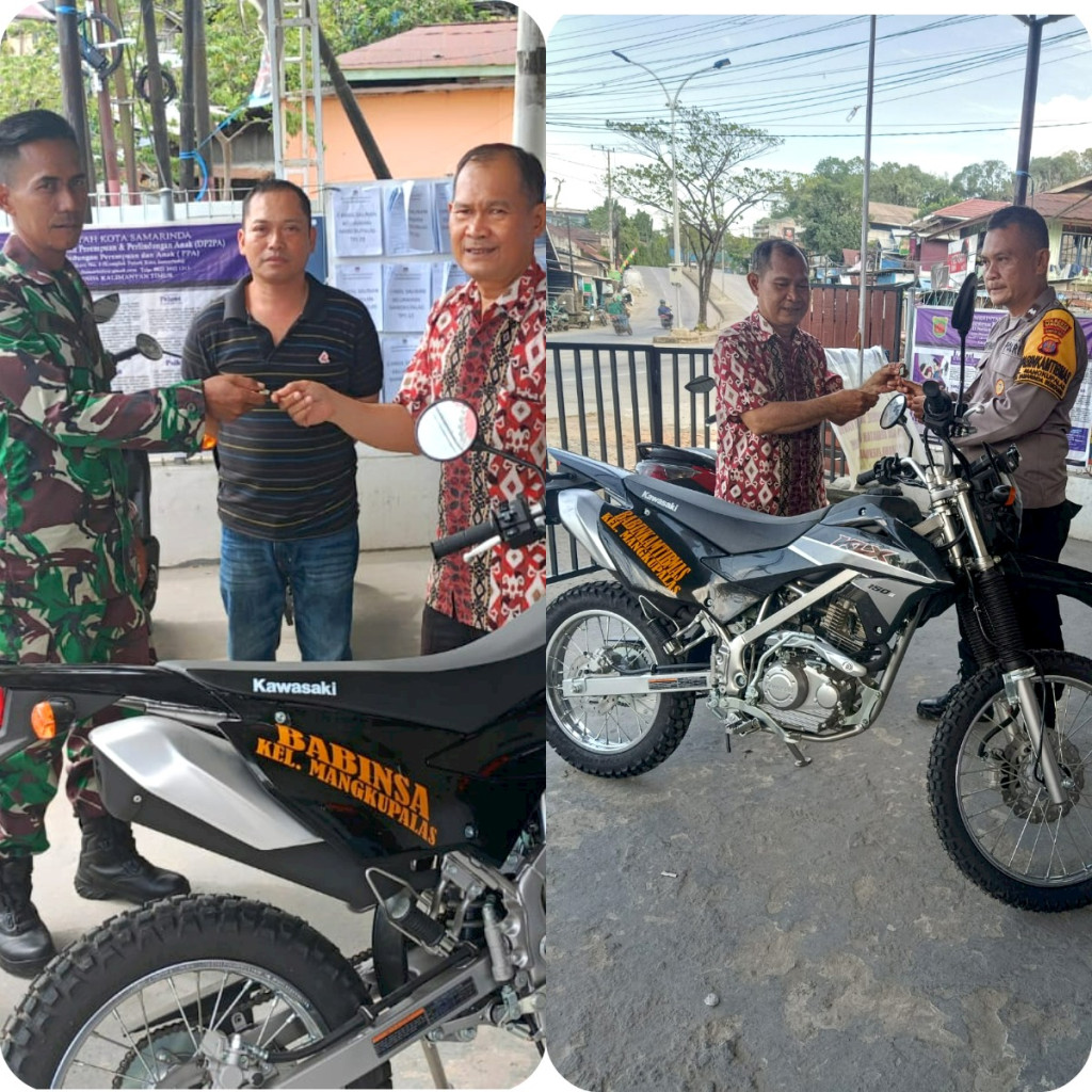 Serah Terima Kendaraan Operasional kepada BABINSA & BHABINKAMTIBMAS Kelurahan Mangkupalas