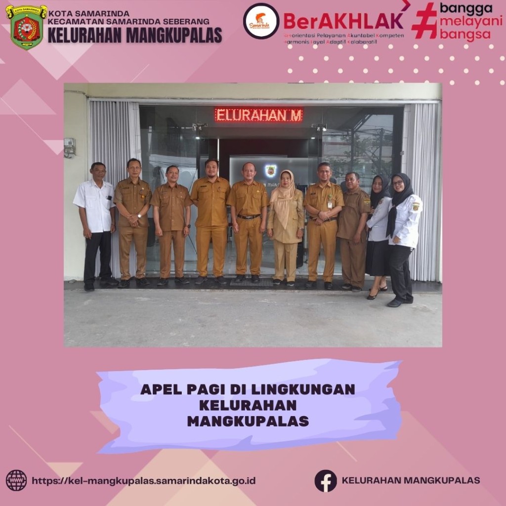 Apel pagi di lingkungan Kelurahan mangkupalas