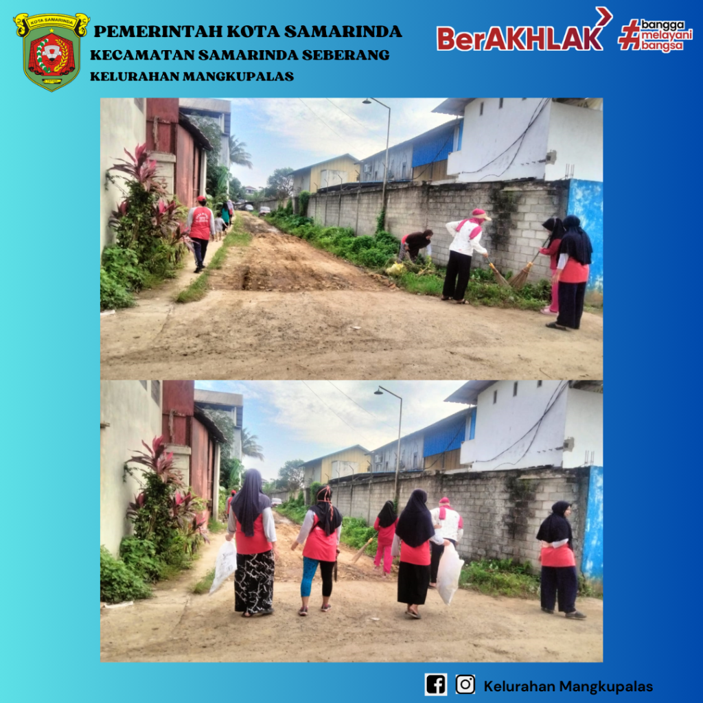 Giat gotong royong di Lingkungan RT 16