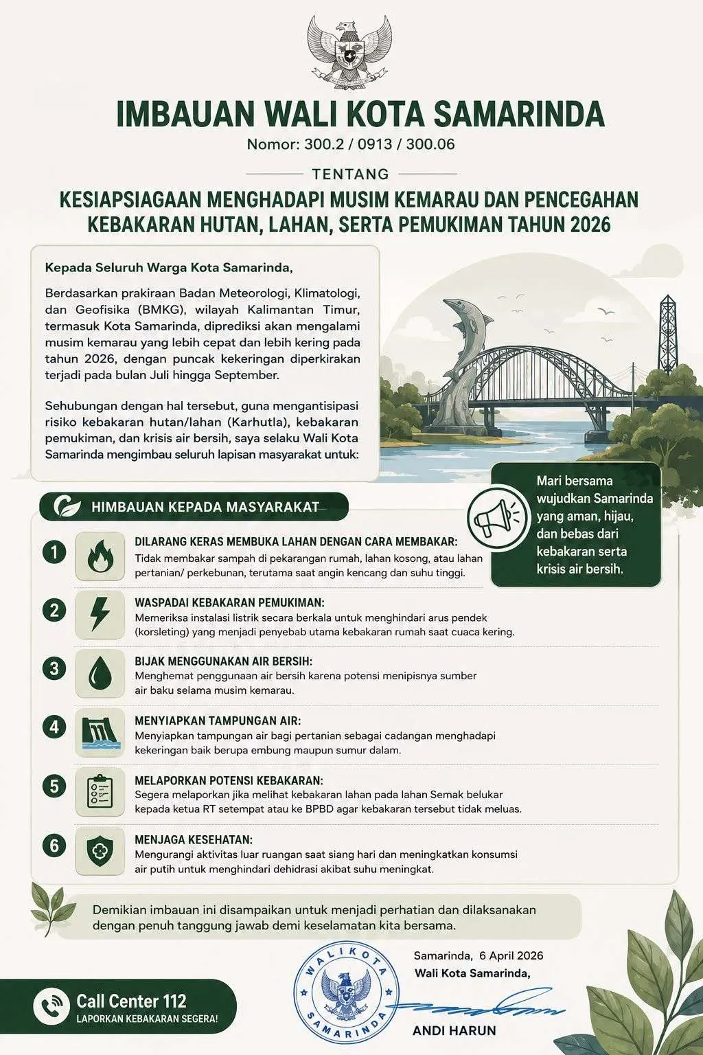 HIMBAUAN WALIKOTA SAMARINDA