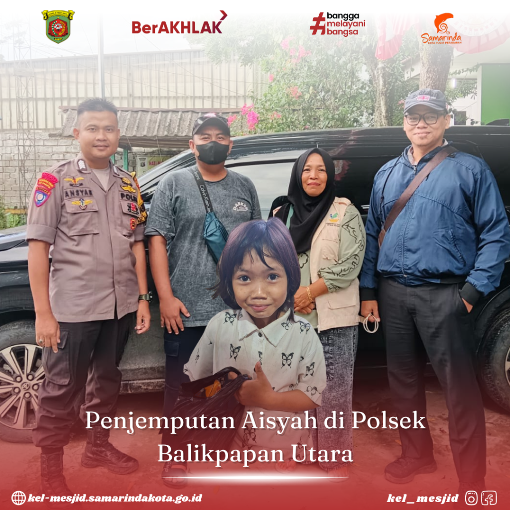Penjemputan Aisyah di Polsek Balikpapan Utara