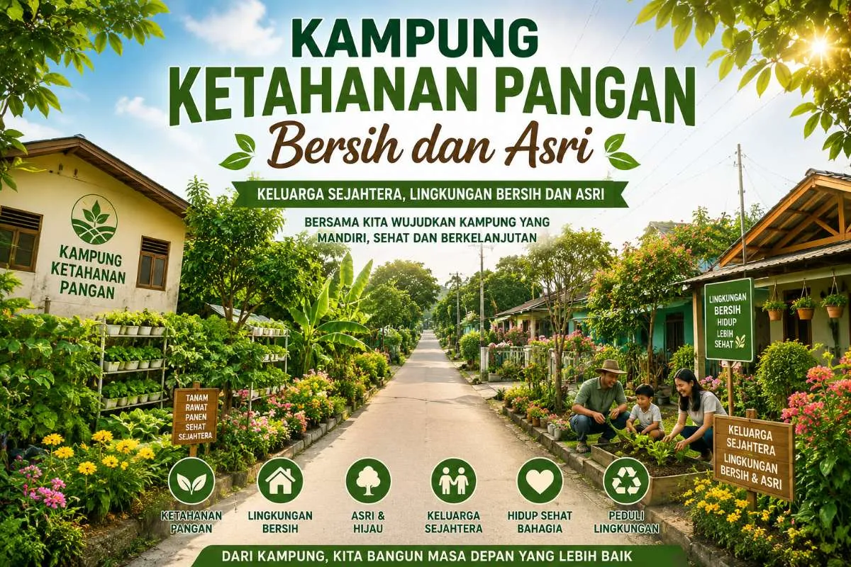 PEMBINAAN KAMPUNG KETAHAN PANGAN, BERSIH DAN ASRI MUGIREJO