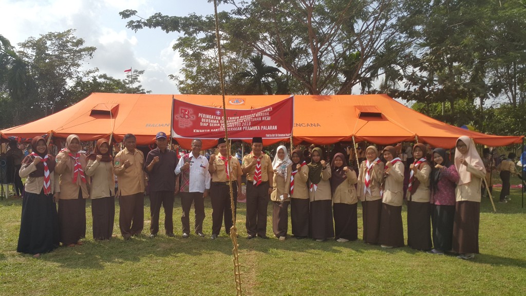 Upacara peringatan ke 58 Gerakan Pramuka Indonesia Kwaran Palaran