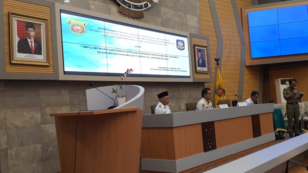 Rapat Koordinasi Pelaksanaan Penyelenggaraan Perlindungan Masyarakat Kota Samarinda Tahun 2020