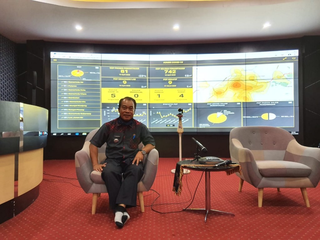 Rapat kerawanan dampak covid 19 Di comment center