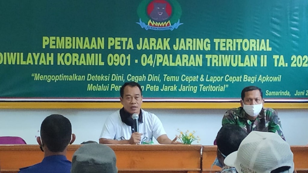 Pembinaan Peta Jarak Jaring Teritorial Diwilayah Koramil 0901/-04/ Palaran Triwulan II Ta. 2020