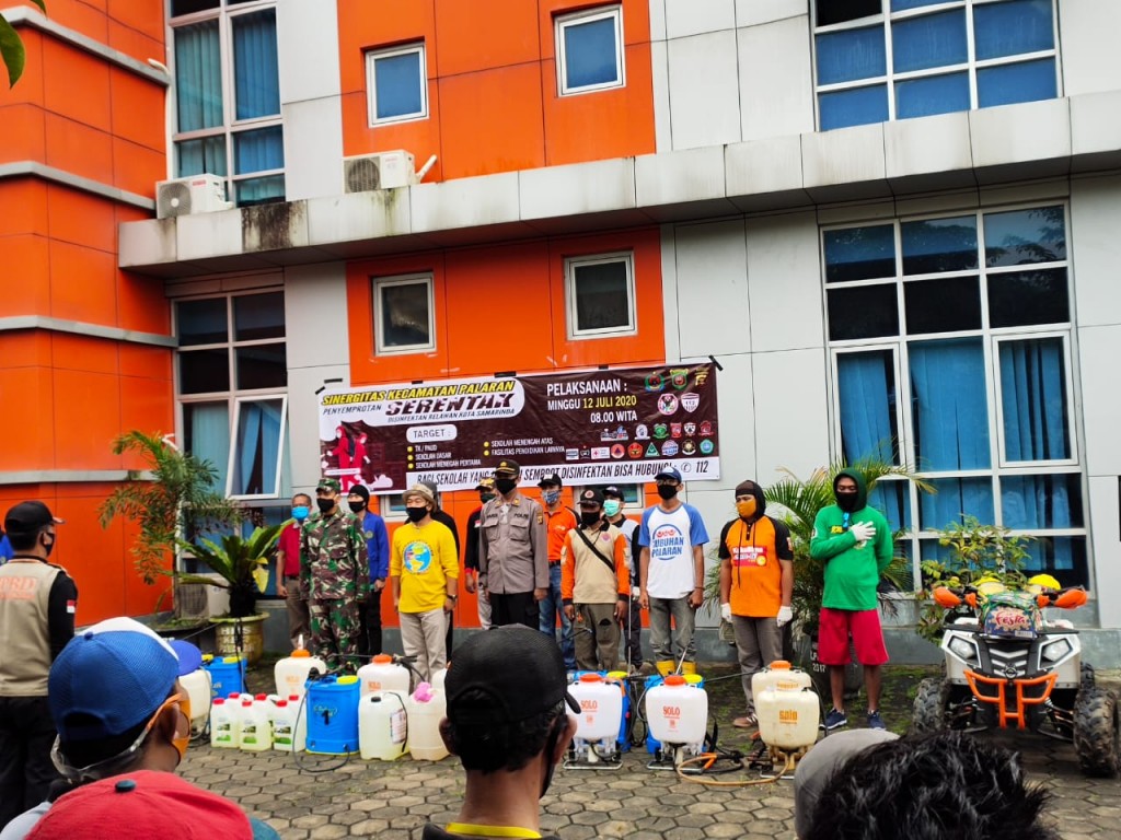 Pembukaan Penyemprotan Disenfektan Kecamatan Palaran