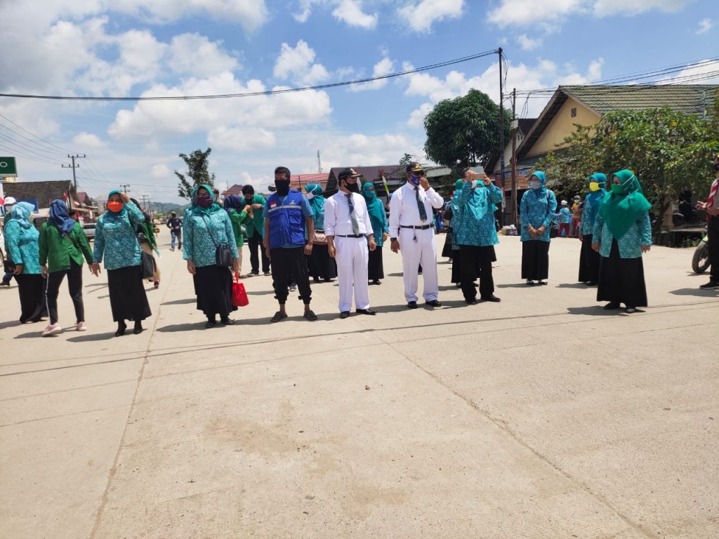 Detik-detik Peringatan HUT RI ke-75 di Kecamatan Palaran