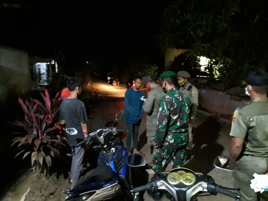 Apel malam giat yustisi di koramil kecamatan Palaran