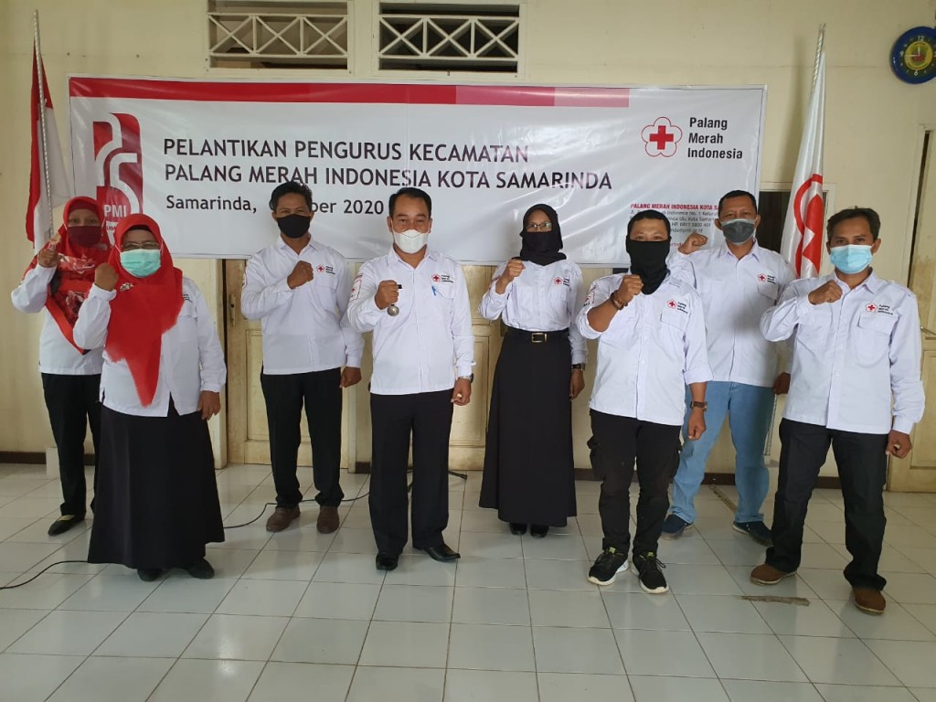 20 Oktober 2020 Pelantikan Pengurus Kecamatan Palang Merah Indonesia di Samarinda Seberang